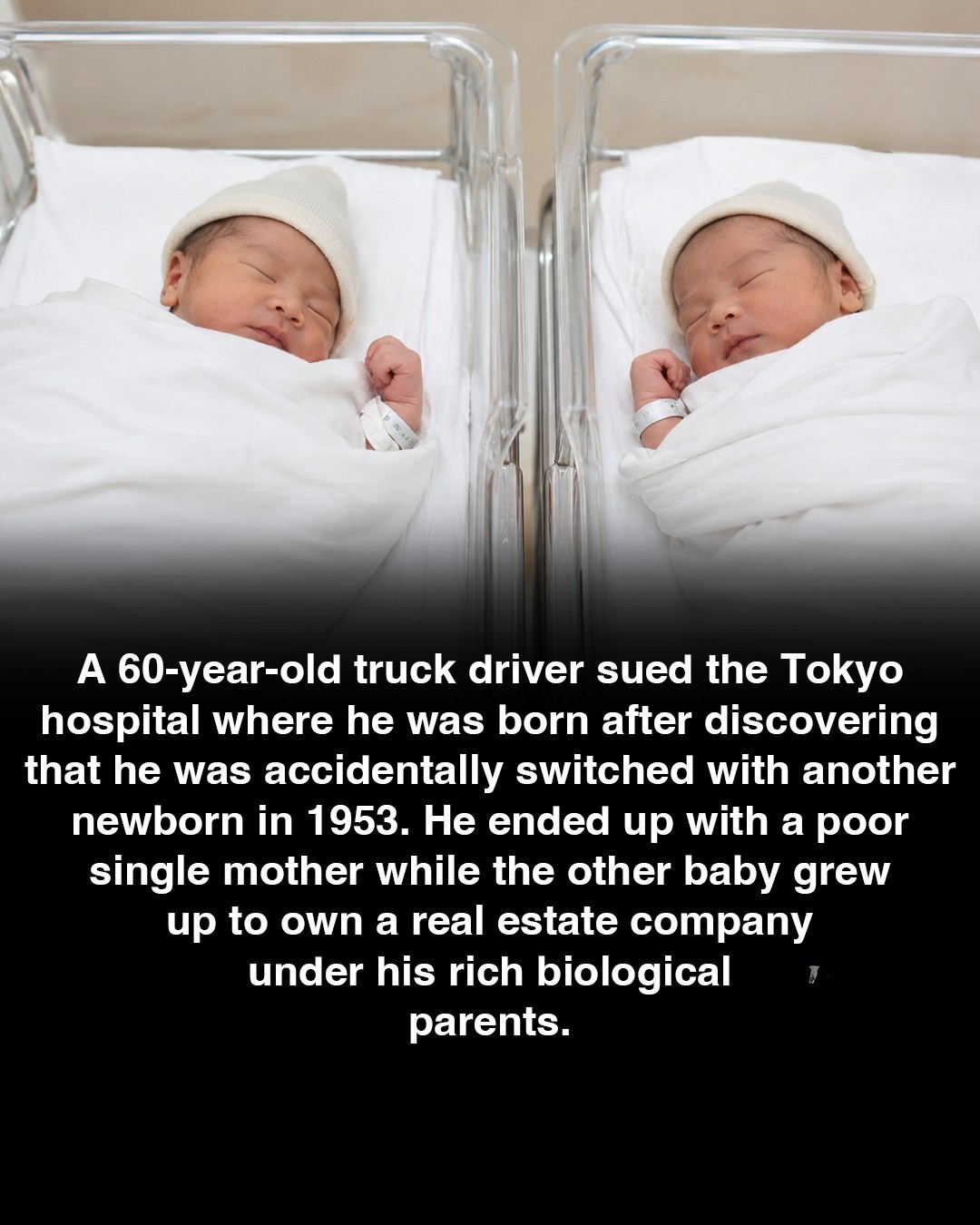Babies Switched lead lives ment for the other.